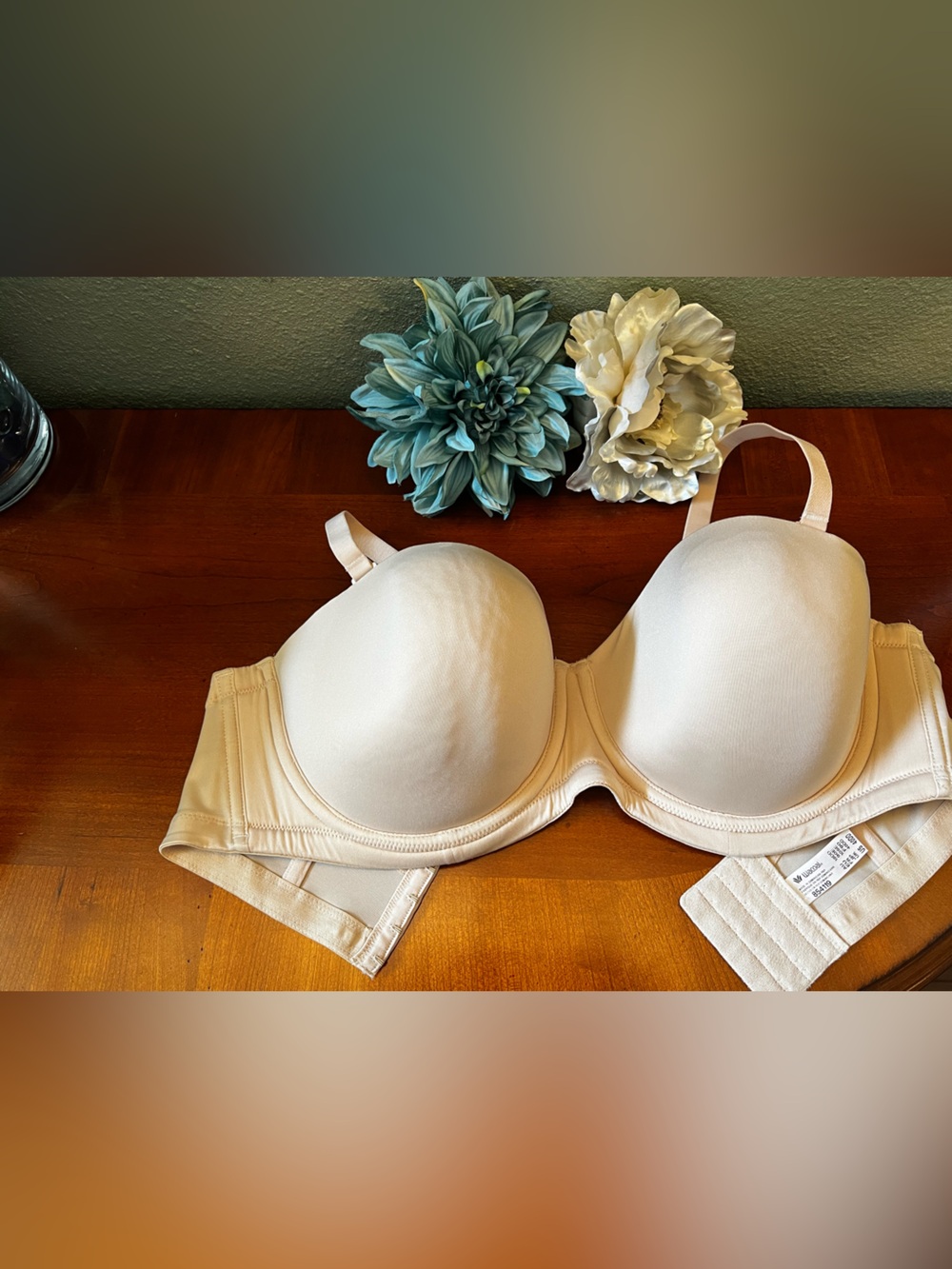 Beige Wacoal Red Carpet Full Figure Underwire Strapless Bra